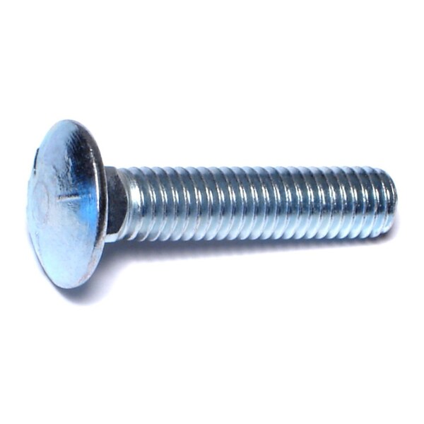Midwest Fastener Carriage Bolt, Square Neck, 16 (Coarse), 1-3/4 in L, Steel, Zinc Plated, 100 PK 07501 - main